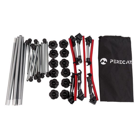 Раскладушка PERECAT Lite Black для кемпинга и рыбалки, Цвет: Черный, изображение 10